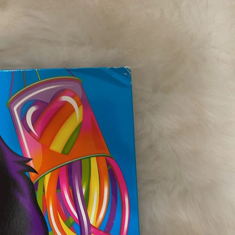 Vintage Lisa Frank folder Violet and Velvet Dog Dogs Colorful Spaniels